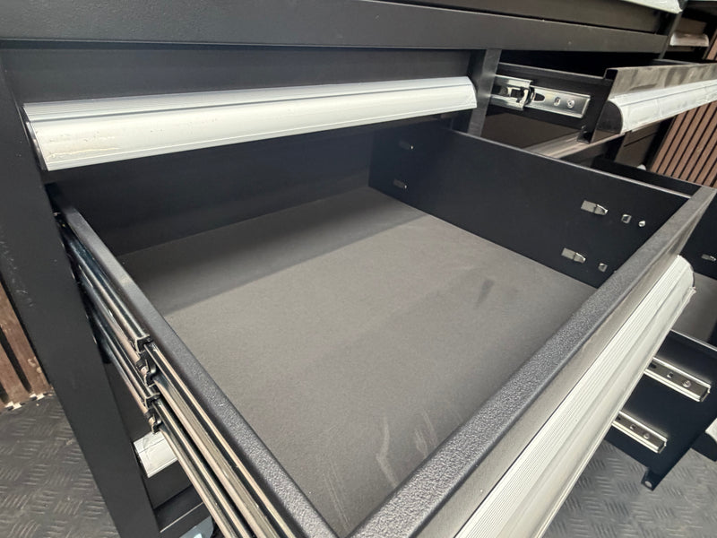 Load image into Gallery viewer, Rock RT-066 Steel 72" Wooden benchtop tool chest with backboard