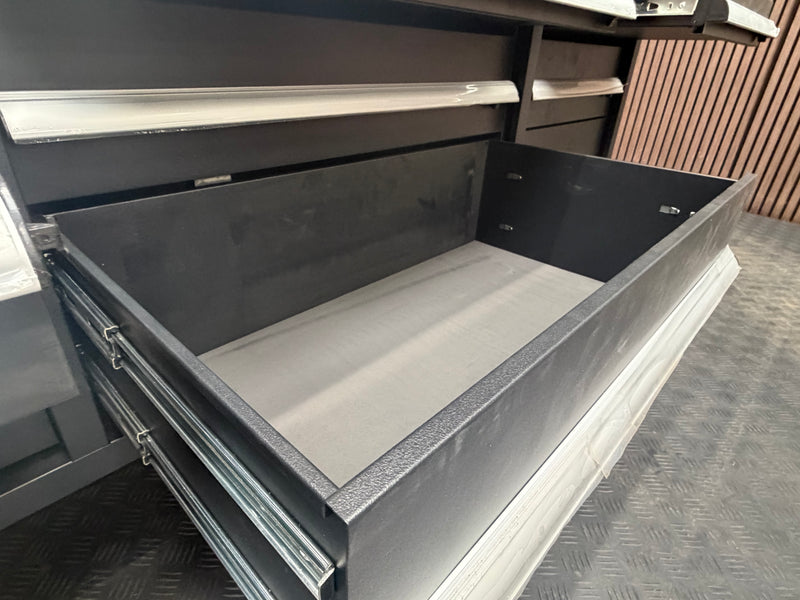 Load image into Gallery viewer, Rock RT-066 Steel 72" Wooden benchtop tool chest with backboard