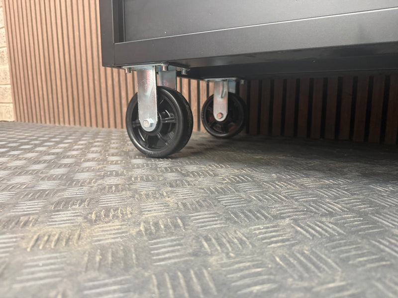 Load image into Gallery viewer, Rock RT-066 Steel 72" Wooden benchtop tool chest with backboard