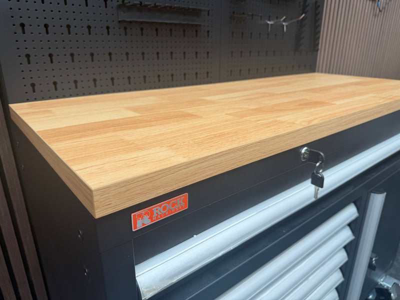 Load image into Gallery viewer, Rock RT-063 47" Steel wooden toped tool chest with draws and cabinets
