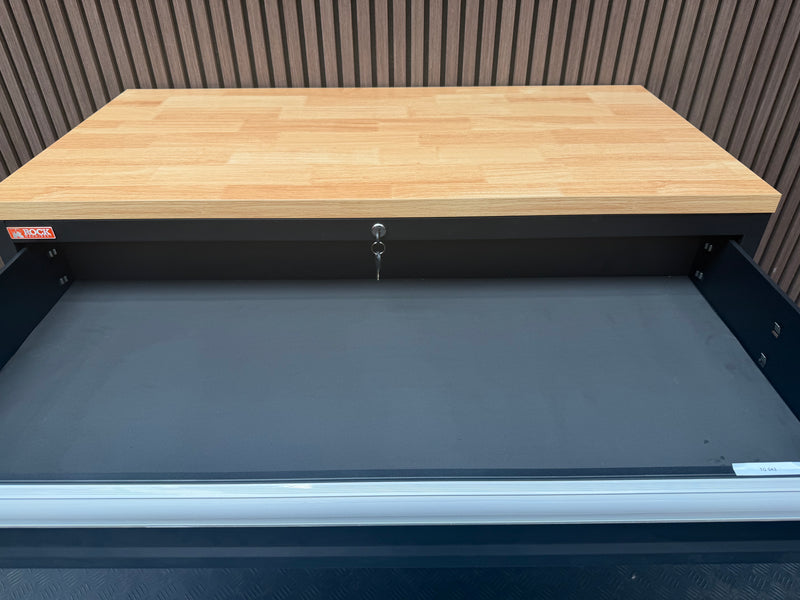 Load image into Gallery viewer, Rock RT-043 Steel 47" Tool chest with wooden top and drawers