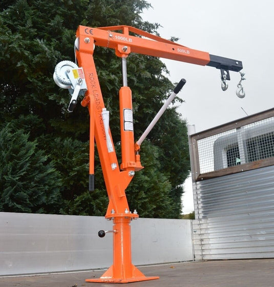 1000lb Swivel Lifting Crane with Winch