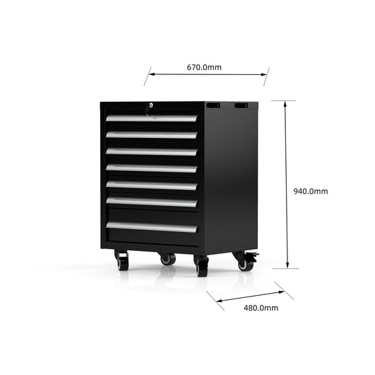 Rock RT-013 26" Steel Tool chest with 7 drawers