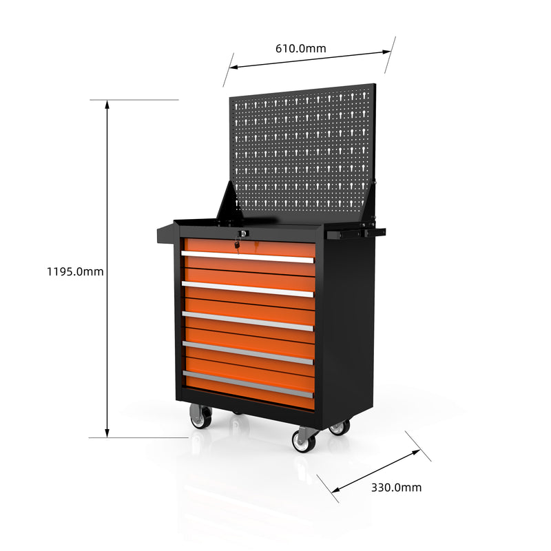 Load image into Gallery viewer, Rock RT-083 24" Steel tool chest with 4 drawers and backboard
