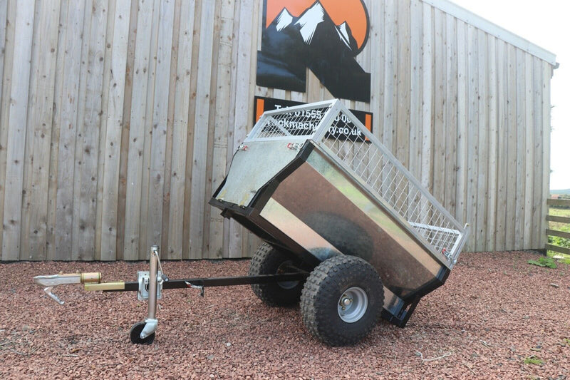 Load image into Gallery viewer, ATT-500 Galvanised ATV tipping trailer - Discounted
